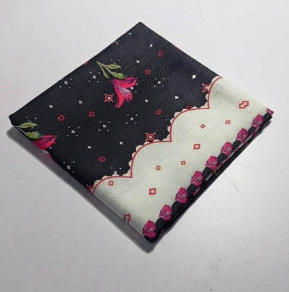 Baroque Prints 3-Piece Digital Print Viscose Suit with Printed Shawl.