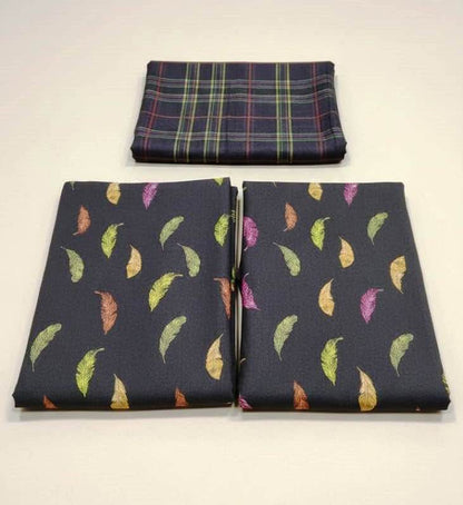 Baroque Prints 3-Piece Digital Print Viscose Suit with Printed Shawl.