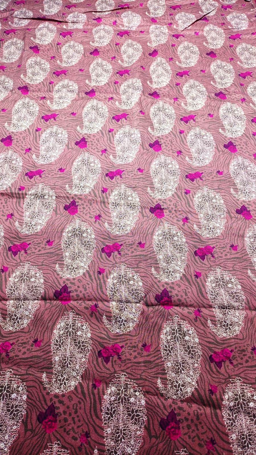 Baroque Prints 3-Piece Digital Print Viscose Suit with Printed Shawl.