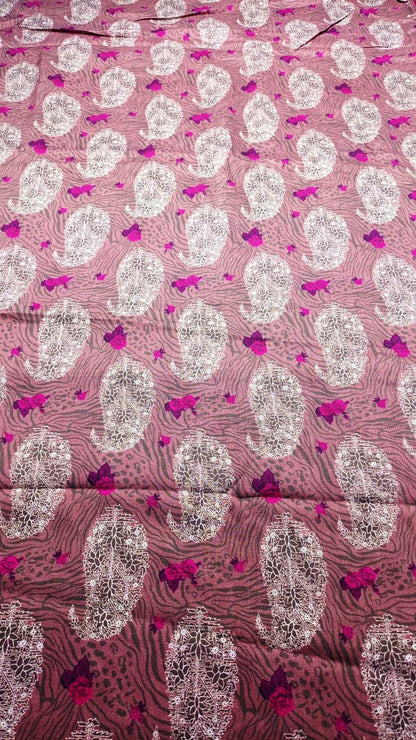 Baroque Prints 3-Piece Digital Print Viscose Suit with Printed Shawl.