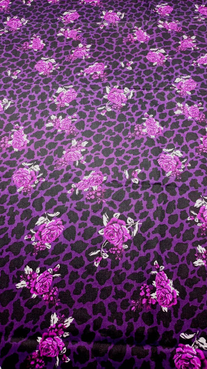 Baroque Prints 3-Piece Digital Print Viscose Suit with Printed Shawl.