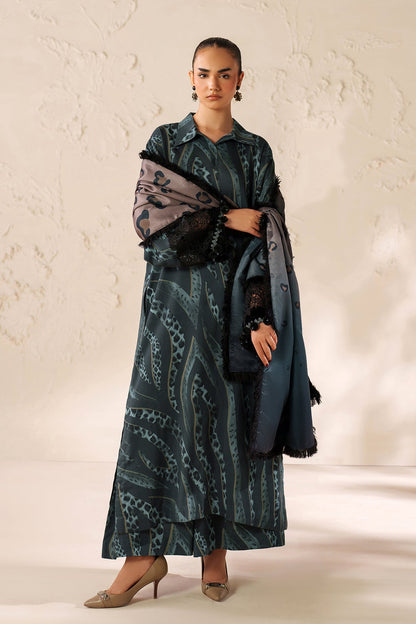 Baroque Prints 3-Piece Digital Print Viscose Suit with Printed Shawl.