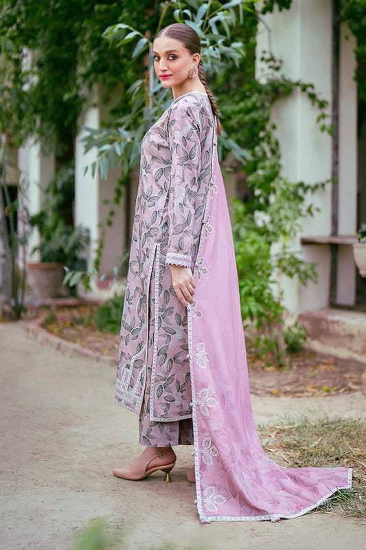 Baroque Prints 3-Piece Digital Print Viscose Suit with Printed Shawl.